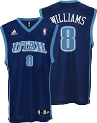 Deron Williams Youth Jersey: adidas Blue Replica #8 Utah Jazz Jersey