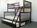 Bunk Bed Twin over Full Mission style in Cappuccino with Twin Trundle Bunk Bed Twin over Full Mission style in Cappuccino with Twin Trundle