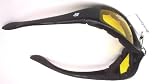 Motorcycle Yellow Riding Glasses Sunglasses with Foam Padded Also great for Paintball The Padding Keeps Sweat Out of Your Eyes