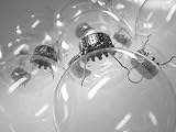 Glass Ornament Balls Pkg of 6 - Clear