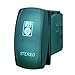 STVMotorsports Laser Green Rocker Switch Stereo 20A 12V ON/Off LED Lighted for Car Truck Boat ATV UTV