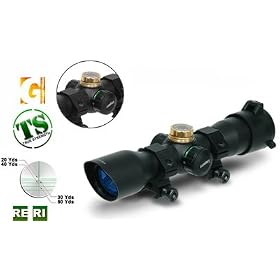Leapers UTG 4x32 Mini Crossbow Scope, Illuminated 5-Step Reticle, 1 4 MOA, 1 Tube, Weaver... by Leapers