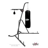 XMark Fitness Deluxe Heavy Bag Stand with Adjustable Speed Bag Platform by 