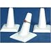 3 White Leather Square Base Ring Finger Jewelry Holder Showcase Display Stands