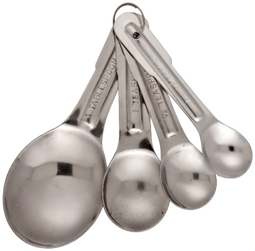 Adcraft mss-4 stainless steel measuring spoon set, 4-piece