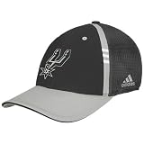 adidas San Antonio Spurs Black On-Court Flex Fit Hat