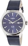 UPC 753048602964 product image for Timex Men's Chesapeake TW2P77400 Blue Leather Analog Quartz Watch | upcitemdb.com