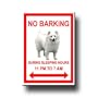 American Eskimo Dog No Barking Fridge Magnet
