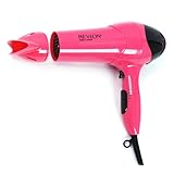 Revlon RV474 1875W Frizz Control Hair Dryer, Pearlized Pink with Black Spray