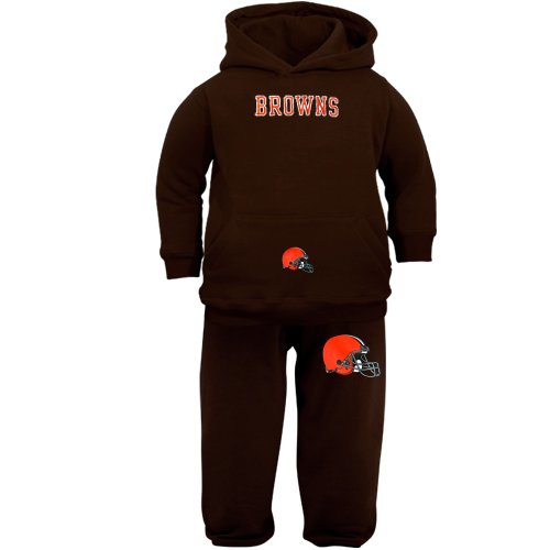 Cleveland Browns Infant Brown Pullover Hoodie Sweatshirt & Pants Set (12 Months)