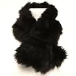 Warm Faux Fake Fur Neck Warmer Wrap Scarf Black