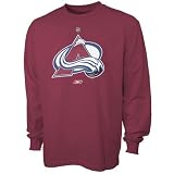 Reebok Colorado Avalanche Burgundy Prime Logo Long Sleeve T-shirt