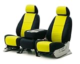IMAGE OF Neoprene Custom Seat Cover 1 Row for all cars, trucks and SUVs Black-Yellow
