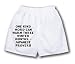 White Boxer Short with One kind word can warm three winter months. - Japanese Proverb