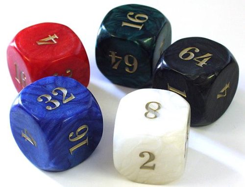 Riesen - Dopplerwürfel BIG PEARL - Farbe: grün (pro Stück)