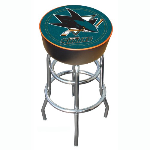 NHL San Jose Sharks Padded Bar Stool
