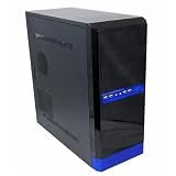Astraeus ATX Mid Tower Computer Case, Black/Blue [IMP-32-02]