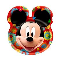 Mickey Clubhouse 26cm Shaped Paper Plate - 6/pack