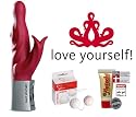 FunFactory Vibrator Mary Mermaid (Himbeer) Luxus Paket inkl. Gleitgel & Liebeskugeln