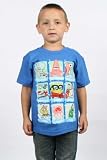 Sponge Bob Square Pants - Juvy Box Images T-Shirt in Royal Blue, Size: Medium, Color: Royal Blue