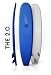 New 8 foot foam softtop soft surfboard foamboard, Blue