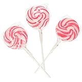Fun Express - Pink Swirl Lollipops (1-Pack of 24)