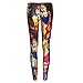 Woman's Funny Black Fairy Tale Snow White Little Mermaid Cinderella Ankle Leggings Tights