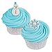 Winter Snowflake and Let It Snow Icing Decorations - 24 Count