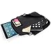 Snugg Tablet Bag, Leather Crossbody Shoulder 12.9” Inch Tablet Bag [Soft Interior] for iPad, Samsung Tab, Google Pixel C, Surface Pro, MacBook Air - Black