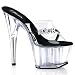 ADORE-701-3, 6 1/2'' Slide W/RS BITCH Let Clear/Clear Size 9