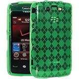 New Amzer Luxe Argyle Skin Case Green For Blackberry Storm 2 9550 Quality Material Flexible Elegant