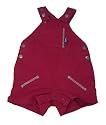 Bright Bots Baby Boy Short Dungaree Overalls Red Soft Cotton Canvas size 12-18 months