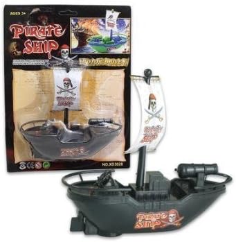 Toy Pirate Ship Battery Operated Black