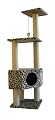 52 Leopard Skin Cat Tree Condo Scratcher from BestPet
