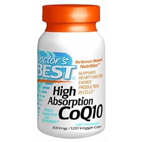 Doctors Best High Absorption Coq10, 120 Vcaps, 100 Mg