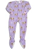 Katnap - Girls Horses Long Sleeve Blanket Sleeper, Lavender (Size 10/12)