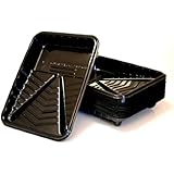 10-PACK of Recyclable 9" Paint Roller Trays - Black