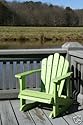 Lime Green Child's Adirondack Rocking Chair