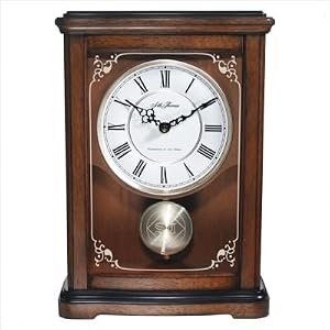 Rubber Wood Mantel Clock