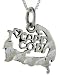 Sterling Silver I Love Cape Cod Talking Pendant, 1 in.... Sterling Silver I Love Cape Cod Talking Pendant, 1 in....