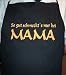 SO GUT SCHMECKTS NUR BEI MAMA; Koch - Schürze, schwarz