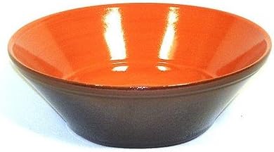 Terracotta 9.5" V-Shaped Salad Bowl Color: Brown
