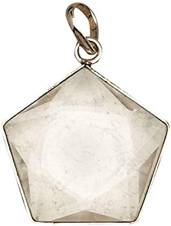 Clear Quartz 5 Point Prisma Star Pendant