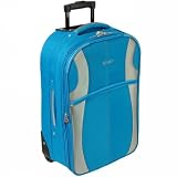 Azure Extra Large 30 Inch Ultra Lightweight Expandable Suitcase (Turquoise/Silver)