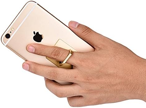 Ring Grip 360 Phone Holder Phone Stand for Smartphones and Tablets - Universal use including the iPhone 6S, Samsung Galaxy S5 S6 Edge iPad &amp; All Other Models Gold