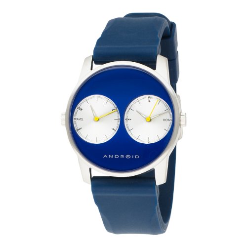 Android Unisex AD247BBUL Spy Dual Time Zone Blue Dial Watch