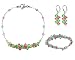 Rose & Green Swarovski Crystal 24