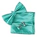 EBC1E01 Multicolored Soild Silk Pre-tied Bowtie Cufflinks Handky Set By Epoint