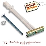 Toggler Snaptoggle Toggle Bolt and Drywall Molly (Pack of 4)