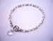 Heart Charm Swarovski Clear Irridscent Crystals w/ White Pearls And Bali Silver Bridal Flower Girl Bridemaids Bracelet (BRAND NEW)